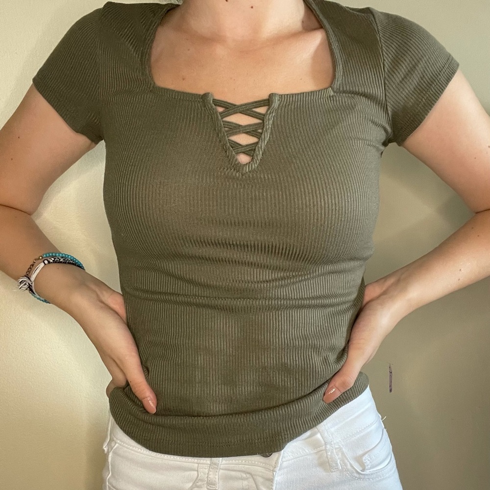 Olive Green Top